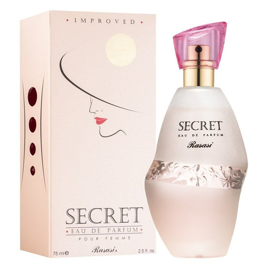 Rasasi Secret Pour Femme Eau de Parfum 75ml – elegant floral musky fragrance for women